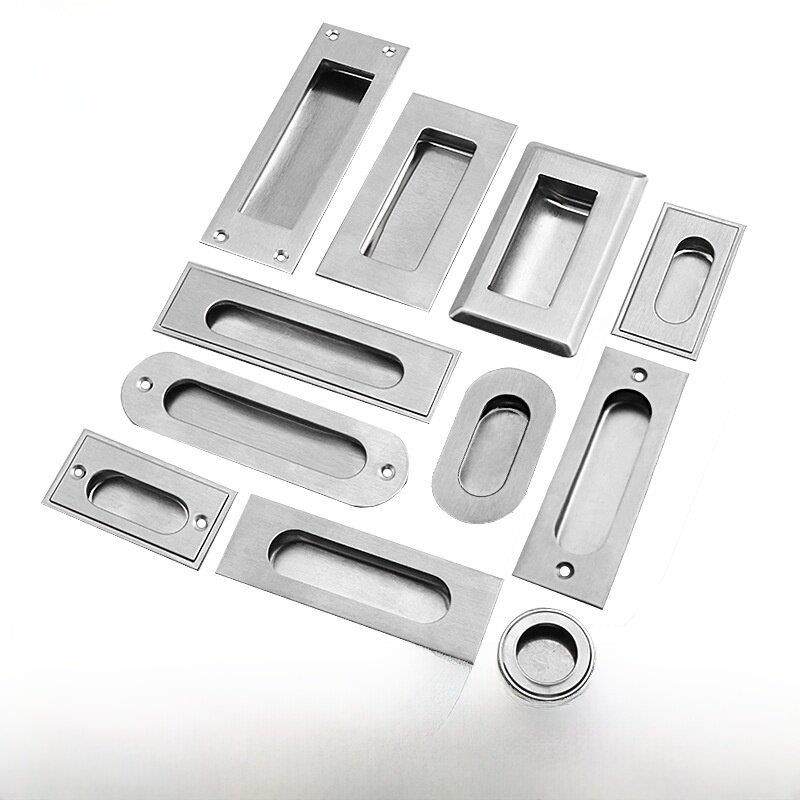 不锈钢暗拉手衣柜推拉门嵌入式隐形柜门把手移门抽屉隐藏暗扣手