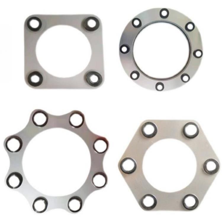 弹性联轴器膜片304不锈钢叠片四孔六孔梅花垫片大扭矩高精度包邮