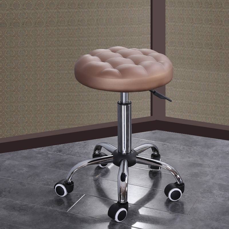 需定制新款厂家直销不锈钢升降美容凳大工椅师傅椅技师凳滑轮升降