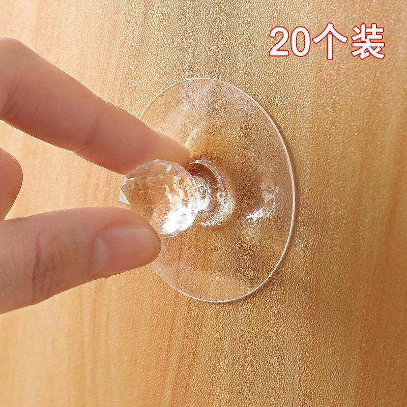 隐形柜门拉手免打孔粘贴自粘推拉门橱柜抽屉柜子衣柜玻璃窗门把手