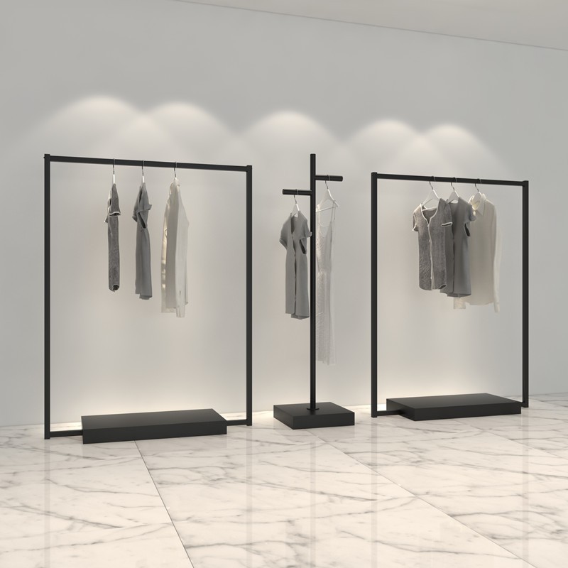 需定制铁艺服装店展示架男女装北卧挂衣架子落地正侧挂衣服简约陈