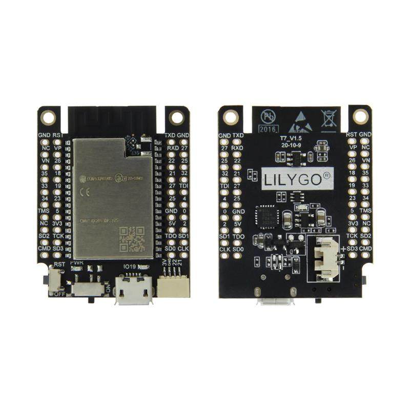 LILYGO?TTGO T7 V1.5Mini32 MCU32-WROVER-E WiFi蓝牙模块开发板