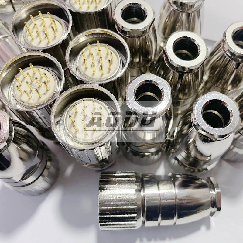 M23公母航空插头623T编码器传感器针孔6P9T12 16 19芯圆/方连接器