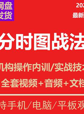 分时图战法形态指标做T涨停板分时量波交易实战精解股票视频课程