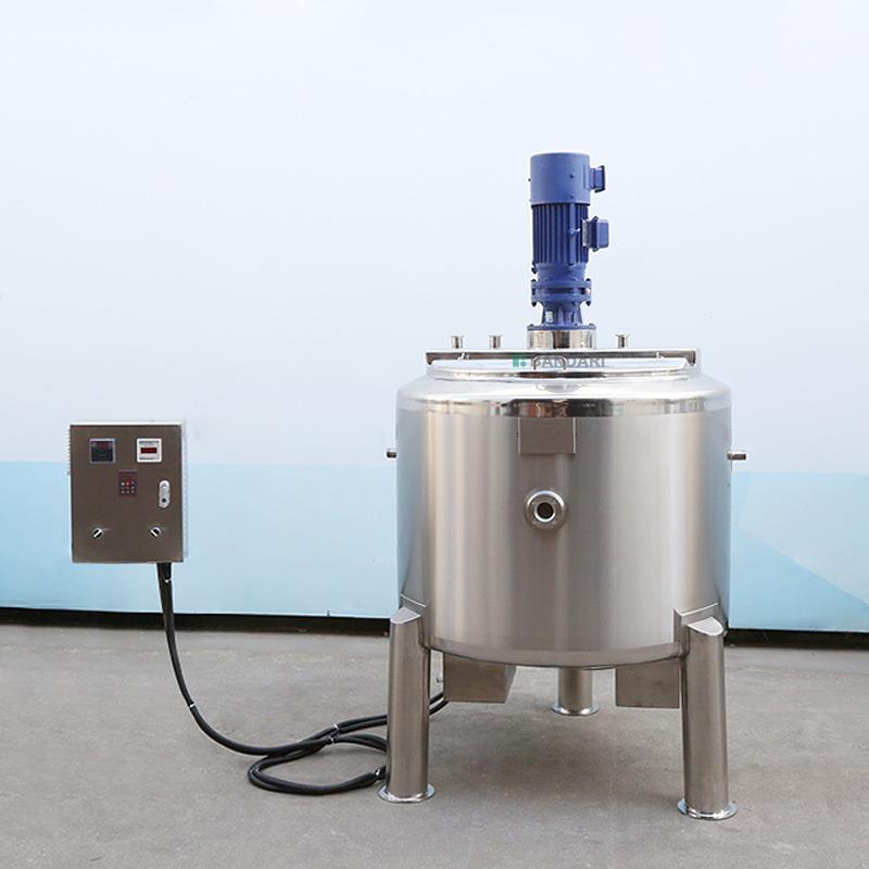 浆蜂粘蜜稠物胶壁水电加热高粘度糖刮均质混JBG合不锈钢搅拌罐