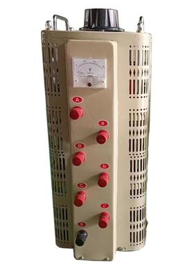 厂家直供三相调压器TSGC2-6KVA三相接触式调压器变压器