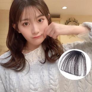 厂家韩版迷你手织空气刘海假发片隐形透气假发漫画刘海片现货