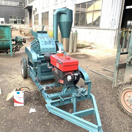 双口木磨材机TF-700双粉碎机 树枝杂木碎枝 用菌玉米食芯粉机柴油