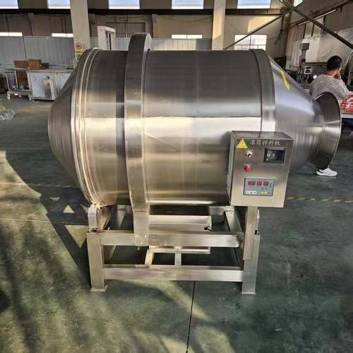 全自动火腿肉肠腌肉机鸡鸭牛羊肉腌制机不锈钢大型液压真空滚揉机