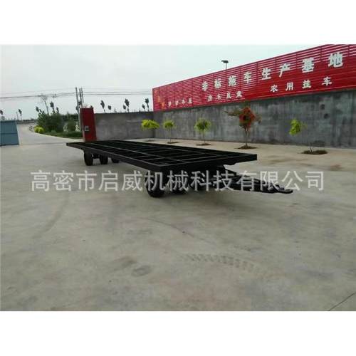 厂家20吨骨架拖车小型平板拖车拖车配件厂家供应
