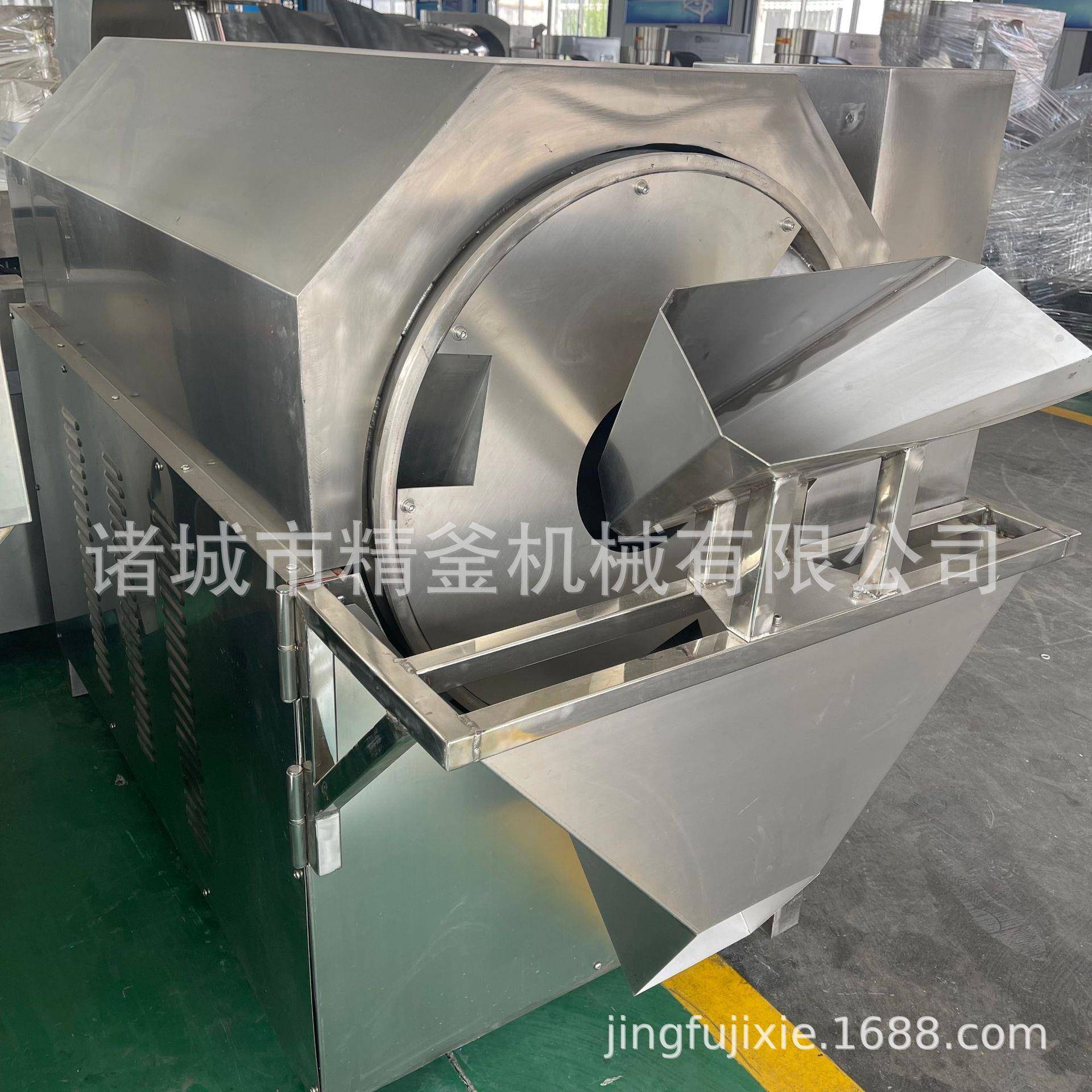 芝麻菜籽辣椒炒料机大型滚筒炒锅电加热炒瓜子花生机炒干果机