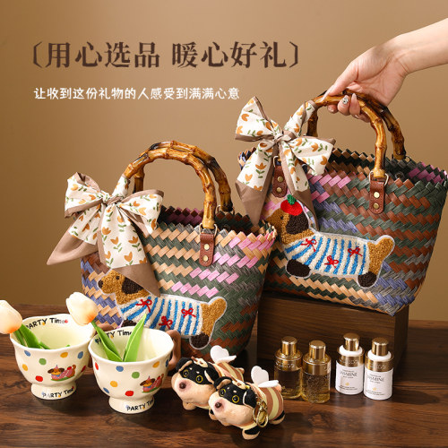 腊肠狗编织包伴手礼女伴娘礼物