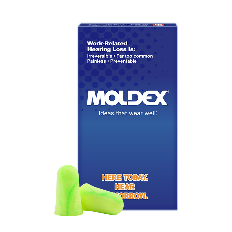 Moldex耳塞防噪音睡眠睡觉专用超级隔音学生降噪工业超强静音带线