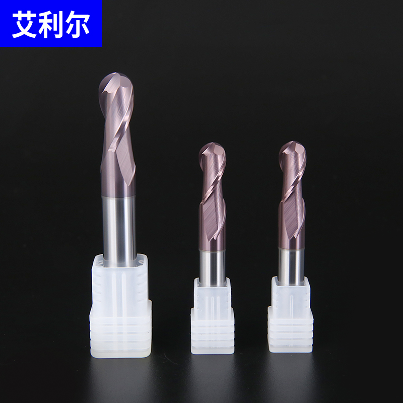 62度高硬球刀球头立铣刀2刃钨钢合金圆头球形r1r2r3r4r5r6r8r9r10