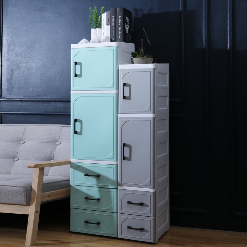 25/35CM夹缝收纳柜抽屉储物柜子塑料床头柜厨房卫生间浴室置物柜