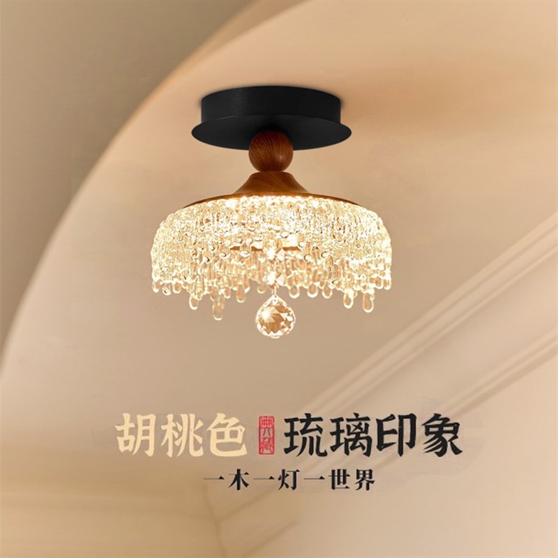 中古风创意水滴走廊灯走道灯吸顶灯玄关门厅入户衣帽间覆古阳台灯