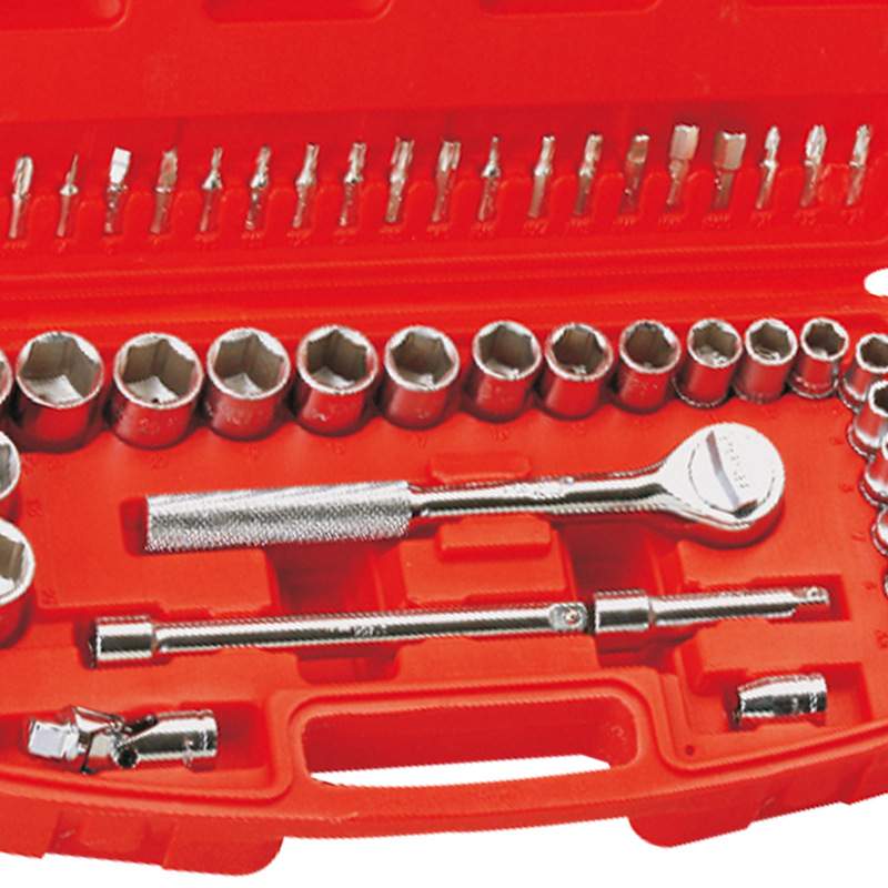 捷科SK3/8-46SP套筒五金汽修棘轮扳手组合工具箱46件套3/8英寸