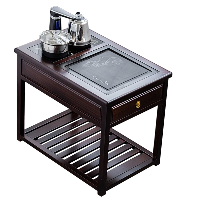 茶车可移动带轮小号实木功夫泡茶桌茶台茶盘阳台茶桌边柜