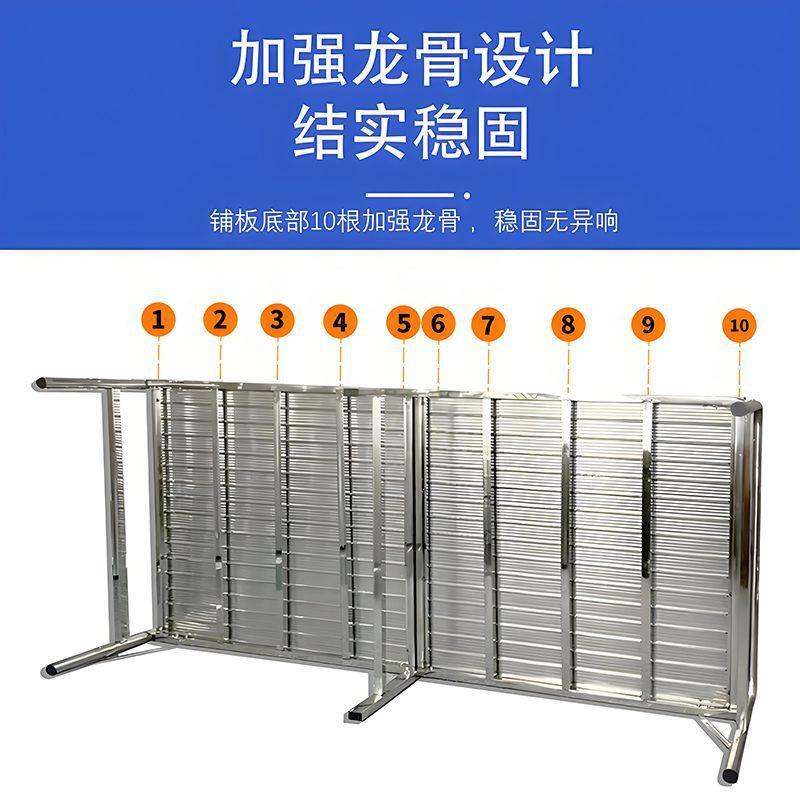 特厚304不锈钢折加易固简加密单人床便携叠陪护GFS家用午床休午睡