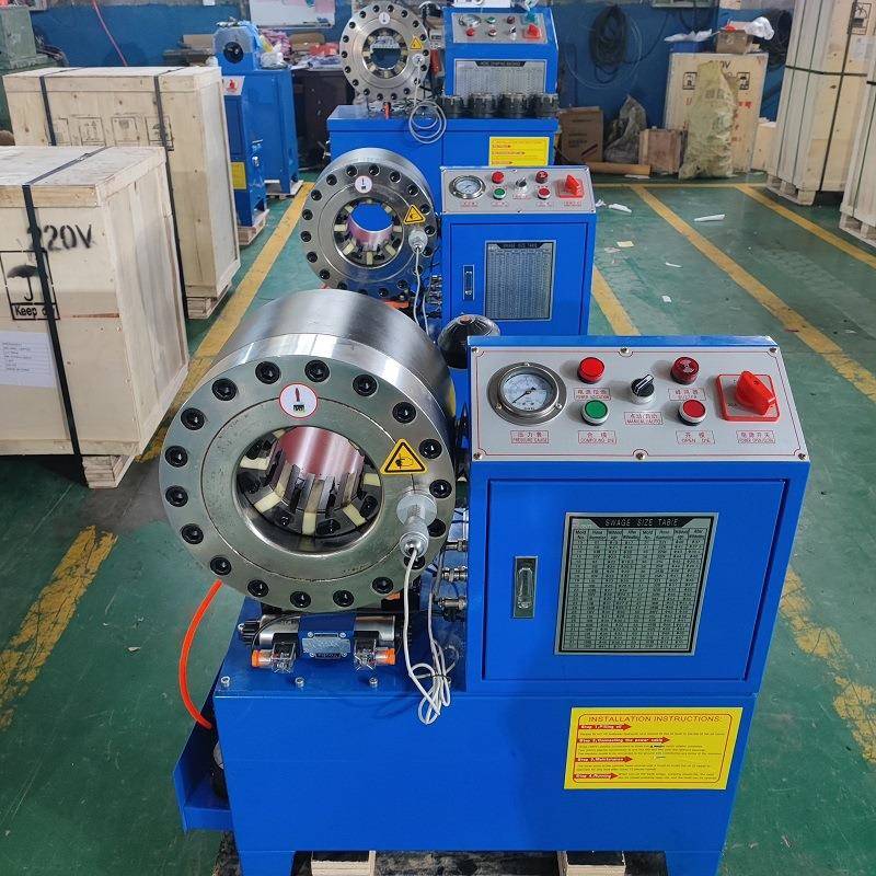 高压油管扣压机钢管方管缩管机脚手架大棚管缩口机全自动锁管机