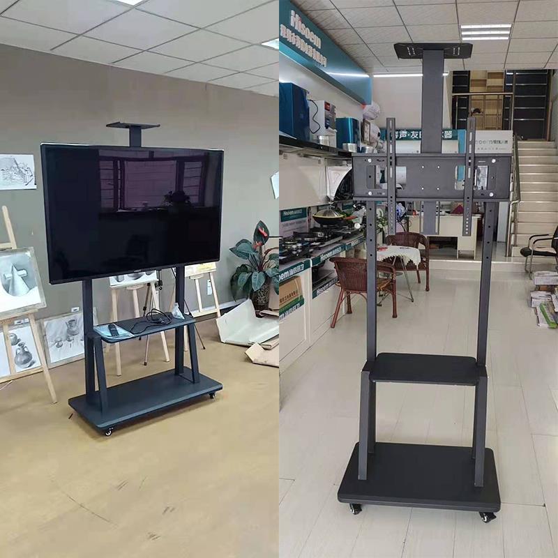 液晶电视支架移动推车落地挂架一体机显示器免打孔架子32-120寸