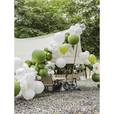 周岁生日装饰品场景布置气球炼户外野餐露营儿童踏青汽球桌飘立柱