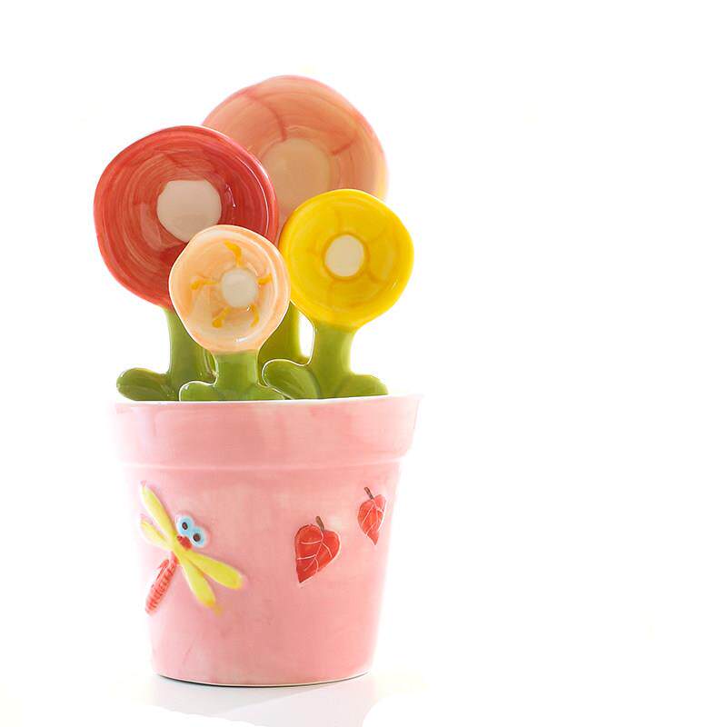 嘉乐先生陶瓷烘焙量勺大米勺花奶粉量勺咖啡勺釉下焙烤