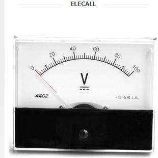 600V电表 V机械表头1 伊莱科44C2指针式 直流电压表伏特表44C2