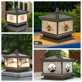 【买一送一】太阳能柱头灯户外防水别墅庭院门柱灯围墙灯氛围灯