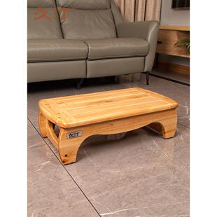 久汀实木脚踏矮凳子垫脚台阶梯浴缸踏脚儿童踩高垫厨房增高踏步板