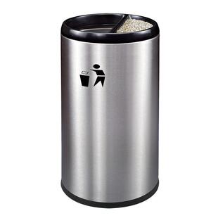 出口热销圆形半直投烟灰桶咖啡色杏色黑色港式垃圾桶大号果皮箱