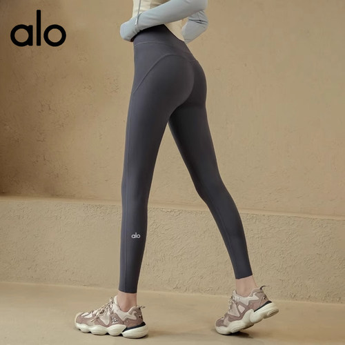 AIo 高腰蜜桃提臀瑜伽裤紧身普拉提跑步运动长裤外穿健身服灵感裤