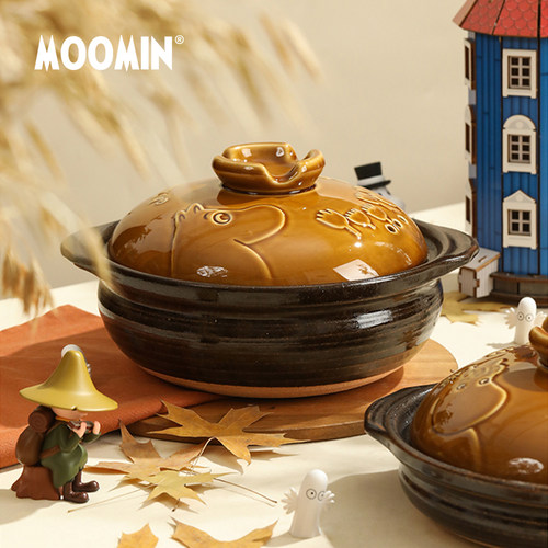 moomin姆明陶瓷土锅耐干烧煲仔饭