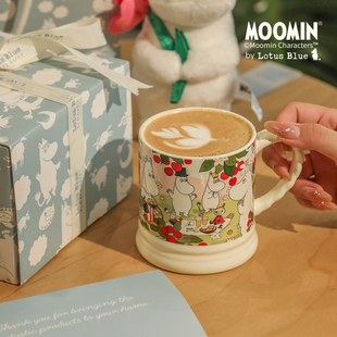 moomin姆明咖啡杯马克杯陶瓷水杯家用喝水高颜值漂亮女生杯子礼物