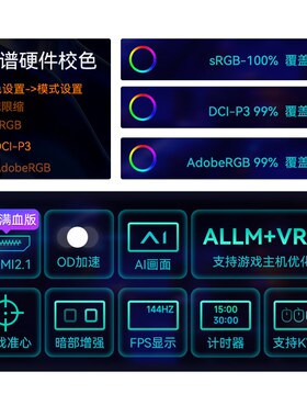 IC显示器32英寸4K144Hz电脑miniled液晶显示屏1152分区X329U