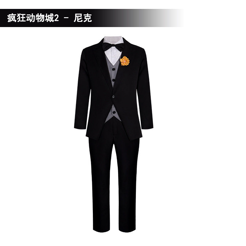 疯狂动物城2尼克西装COS服