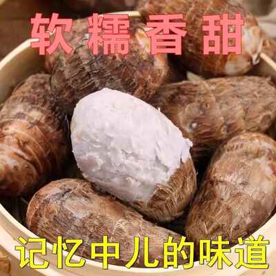 广西红芽小芋头粉糯香甜芋艿农家自种荔浦红芽芋头小芋头现挖现发