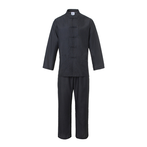 禅修服冰瓷棉凉感不褪色亲肤透气新款精品免烫高级定制居士服休闲