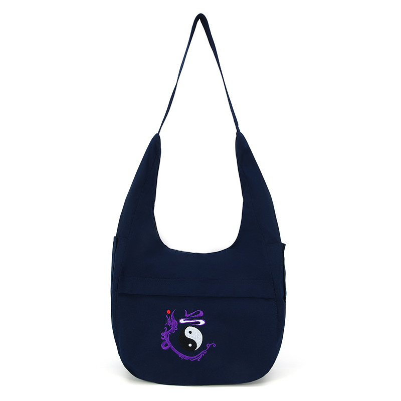 定制道包道家单肩斜挎道士包帆布月牙包大容量出行烧香包禅修旅行