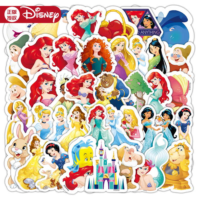 正版迪士尼公主贴纸合集童话周边
