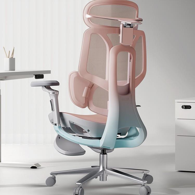 黑白调E3结构大师pro樱粉女生人体工学椅电脑椅久坐椅办公椅