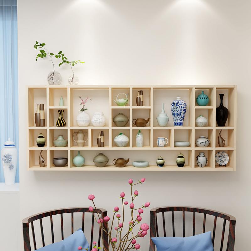 茶具柜子置物架客厅多功能壁挂茶杯收纳墙上博古架多宝阁古董架