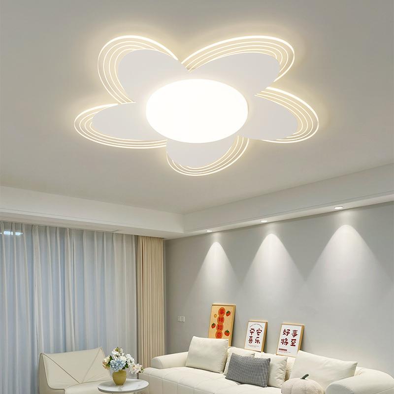 温馨浪漫北欧创意花朵客厅灯现代简约书房卧室家用大气设计吸顶灯
