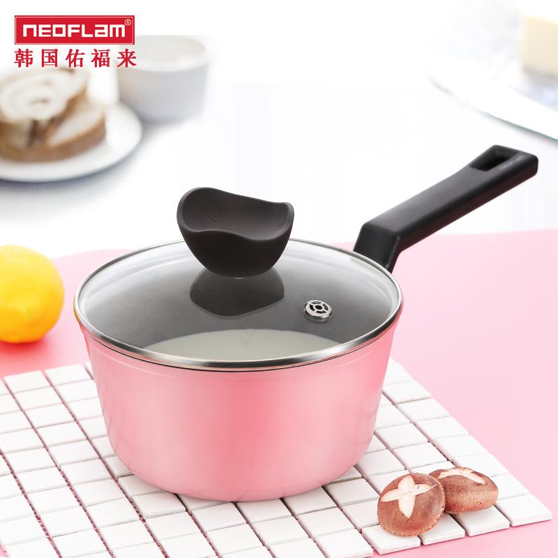 Neoflam陶瓷不粘锅婴儿奶锅汤锅热牛奶锅泡面迷你小锅宝宝辅食锅