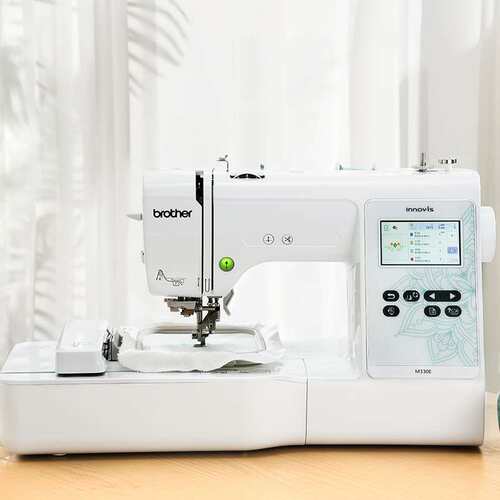 兄弟M330E电脑家用绣花机名字贴机器全自动刺绣商用小型迷你绣字