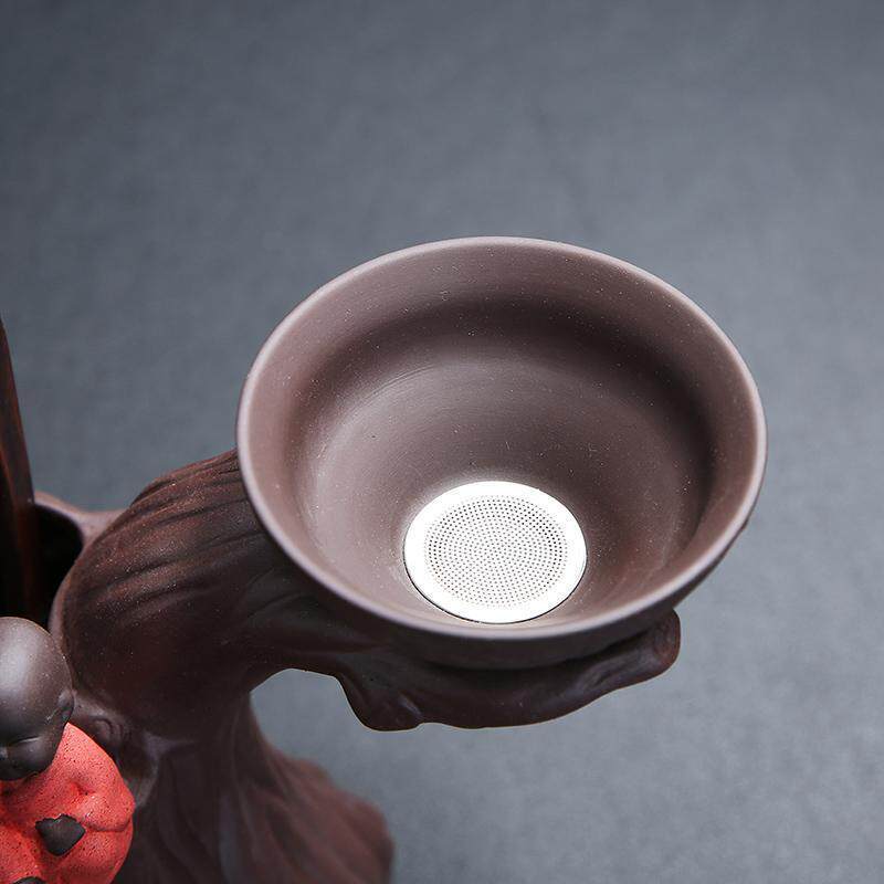 黑檀实木茶道六君子倒流香套装紫砂壶零配件茶夹茶勺