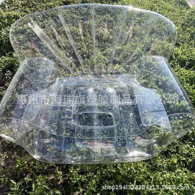 货LIC户外充气床携透明现沙发懒人露营便网红躺椅充气环保易式携