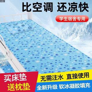 家用席学宿舍跨 夏572天降温冰床垫冰垫凝胶垫床单人双水人床夏季