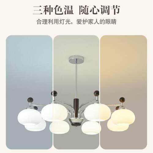 创客厅灯现简约大气意卧室美372式极简20代25年新款柿子餐厅吊吊