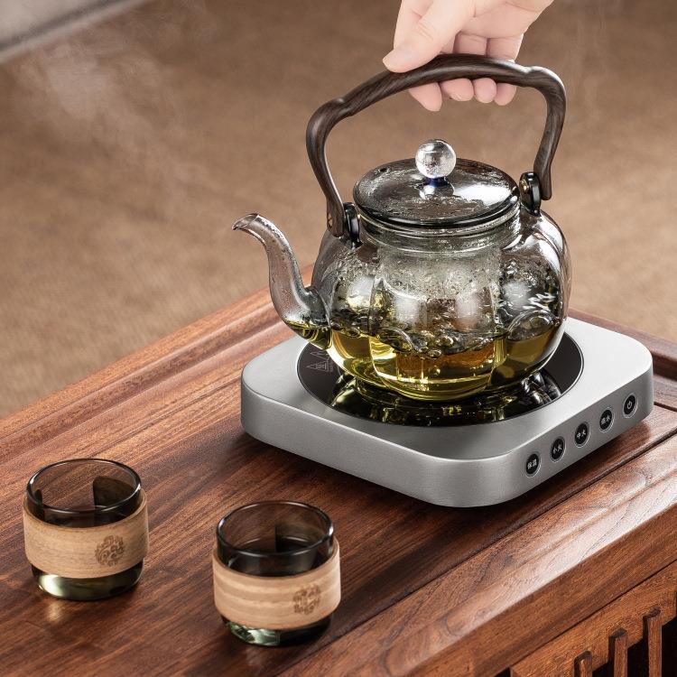 薄档超电陶炉煮茶神器耐热玻璃生壶养办公室蒸汽LYS087高茶具泡茶